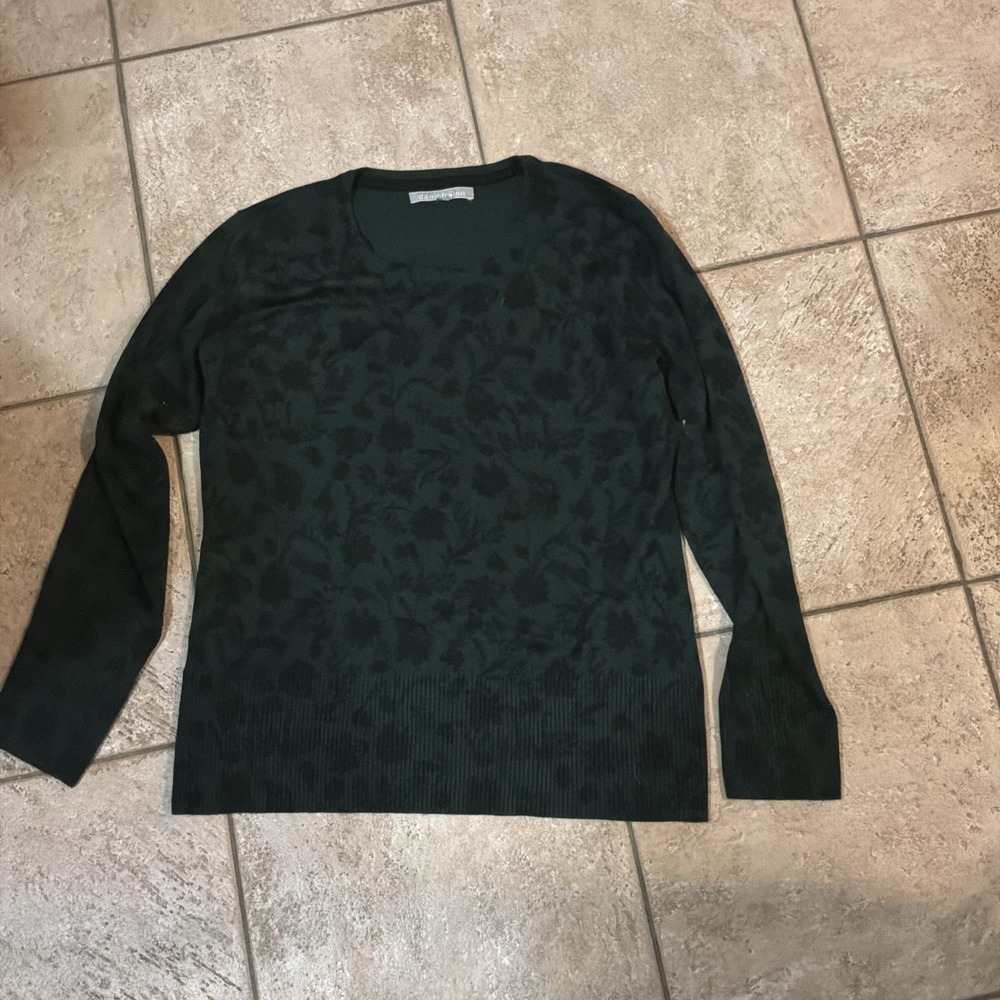Gothic‎ Green Daniel Rainn Floral Long Sleeve Women Blouse